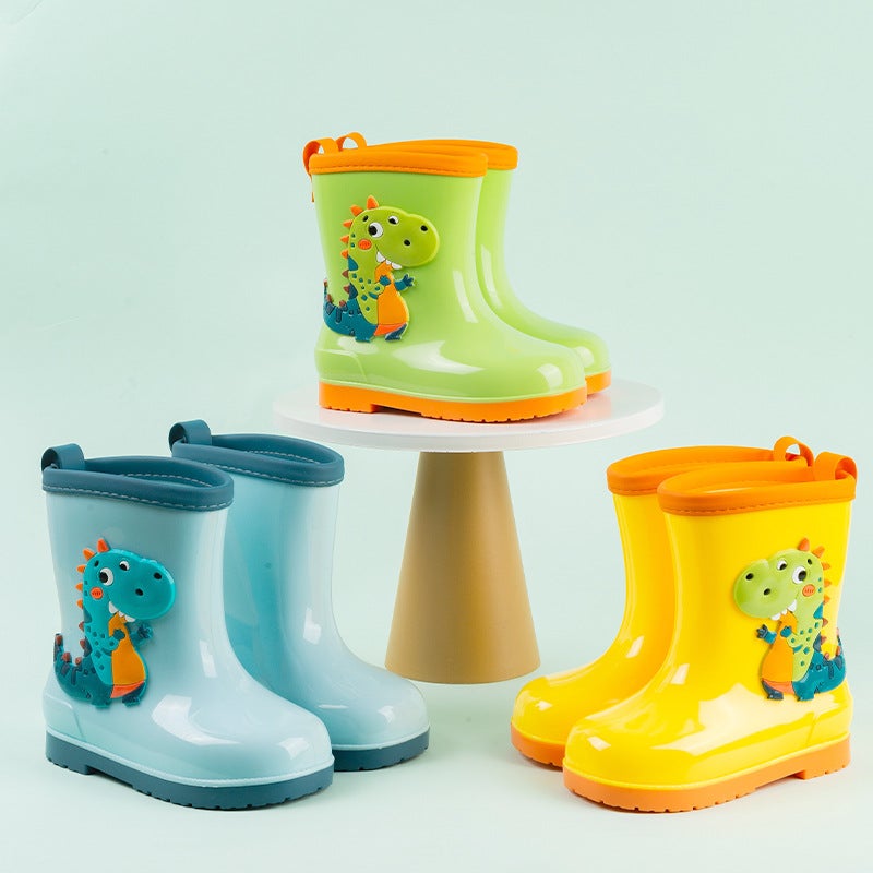 New Cute Cartoon Children'S Rain Boots For Boys And Girls Waterproof Non-Slip Wear-Resistant Rain Boots Kindergarten Baby'S Water Shoes - Image 3