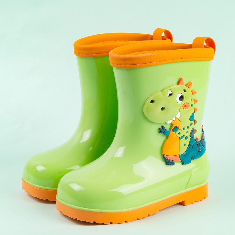 New Cute Cartoon Children'S Rain Boots For Boys And Girls Waterproof Non-Slip Wear-Resistant Rain Boots Kindergarten Baby'S Water Shoes - Image 1