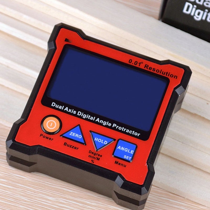 Dual Axis Digital Angle Protractor: ±0.05° High Accuracy 0.01° High Resolution - Rechargeable Li-lon Battery Magnetic Base for Professional Angular Measurement - Image 5