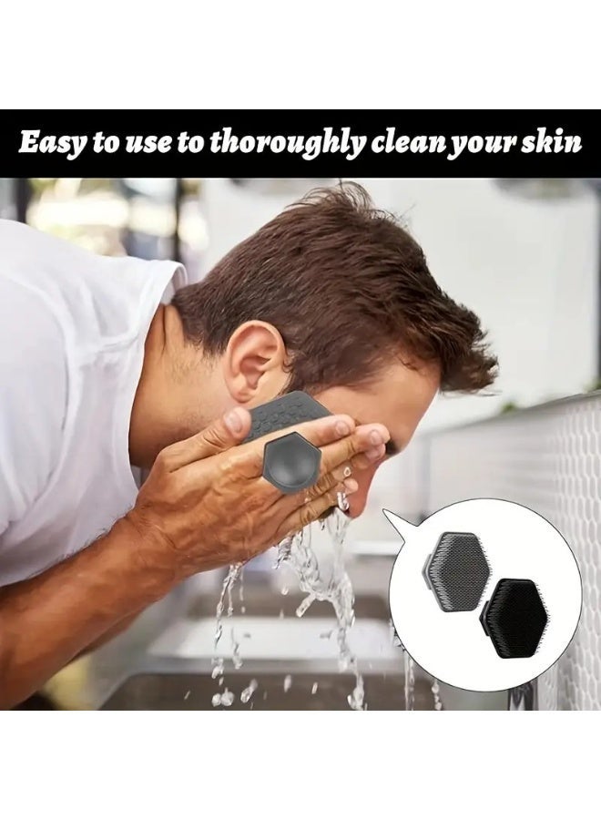FLOVAZO 5-piece Soft Silicone Face Scrubber - Gentle Exfoliator & Facial Massager, Skin-Friendly Cleansing Pad for Deep Cleansing, Removes Dead Dry Skin & Unclogs Pores - Image 4