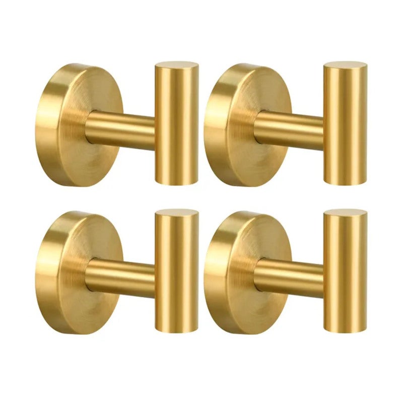 Heavy Duty 304 Stainless Steel Hook: Gold Type 1, Smooth Edges, Rustproof Waterproof - Versatile Wall Hook for Bathroom, Kitchen, Bedroom, Entryway, Office, Dorm Room - Image 1