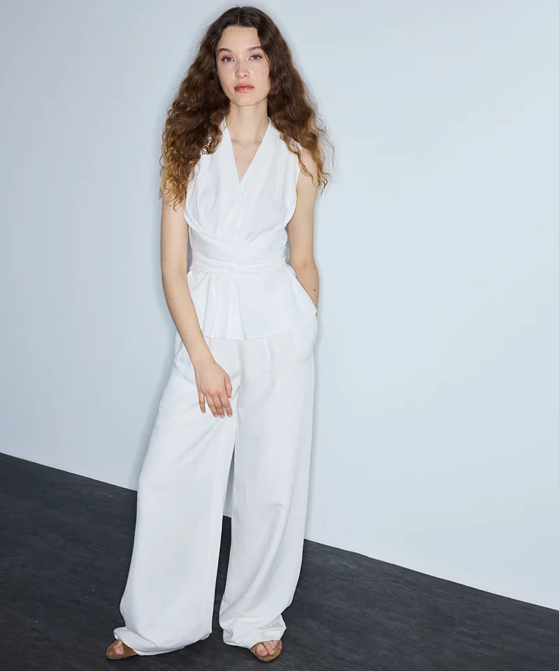 Ipekyol Double-Pleated Wide-Leg Trousers