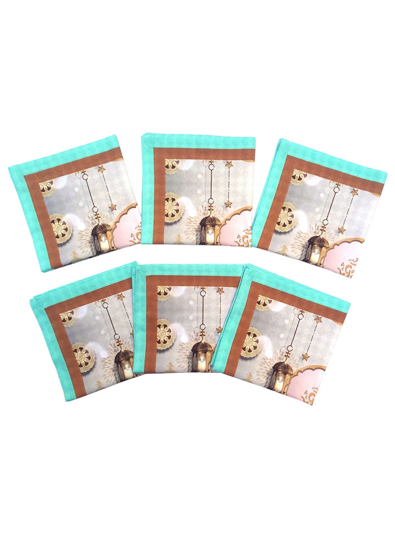 Alwan Set of 6 Ramadan Kareem Cloth Napkins - Image 1