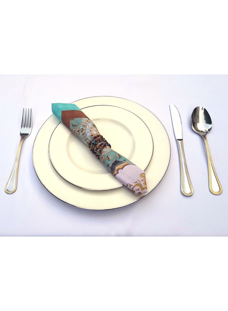 Alwan Set of 6 Ramadan Kareem Cloth Napkins - Image 4