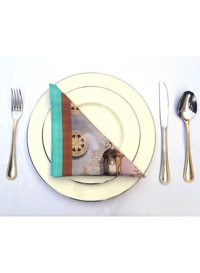 Alwan Set of 6 Ramadan Kareem Cloth Napkins - Image 3