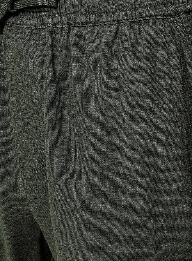 Splash FAV Basics Regular Fit Linen Blend Cargo Shorts