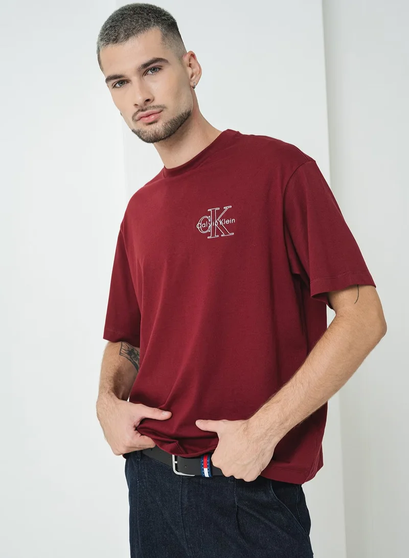 Calvin Klein Jeans Graphic 30S Monologo Crew Neck T-Shirt