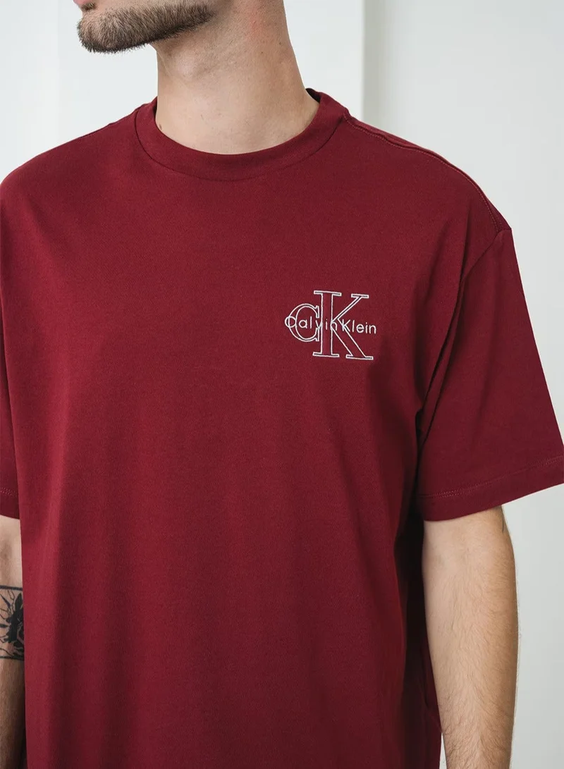 Calvin Klein Jeans Graphic 30S Monologo Crew Neck T-Shirt