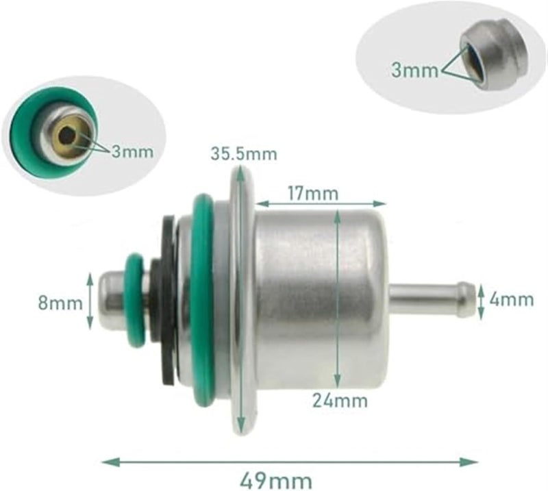 QASULER Fuel Injection Pressure Regulator 3.5bar - Image 2