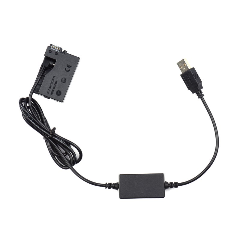 مجموعة طاقة USB DR-E8 – محول AC بديل – مقرن توصيل DC – بطارية وهمية – مدخل USB واحد – متوافق مع كاميرات كانون ريبيل T3i T2i T4i T5i و EOS 550D 600D 650D 700D و Kiss X5 X4 X6 X6i X7i - Image 4