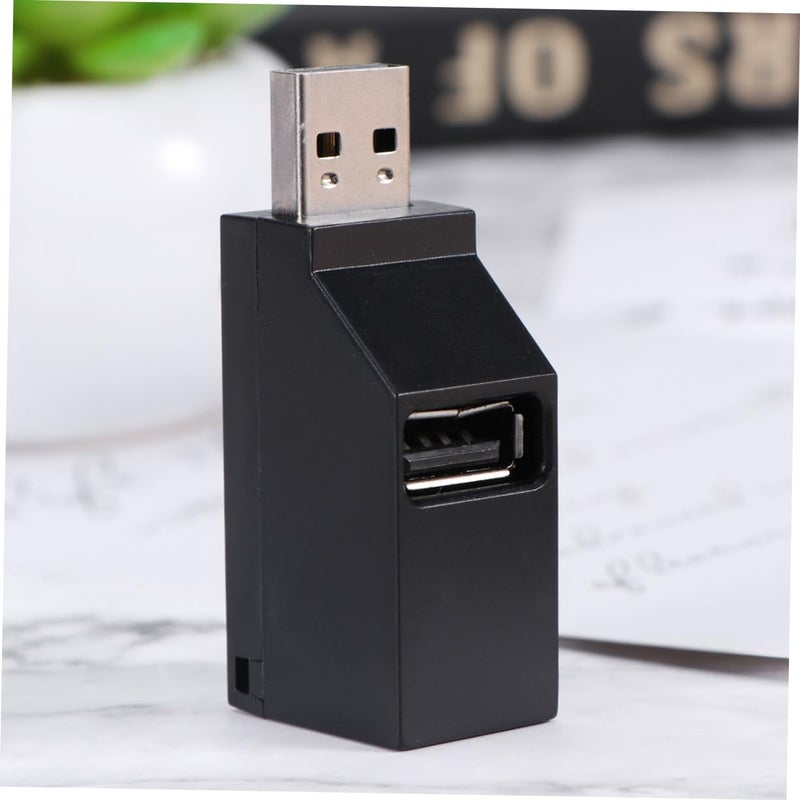 3 Port USB Hub Extender Multi Port No External Power Supply Black - Image 5