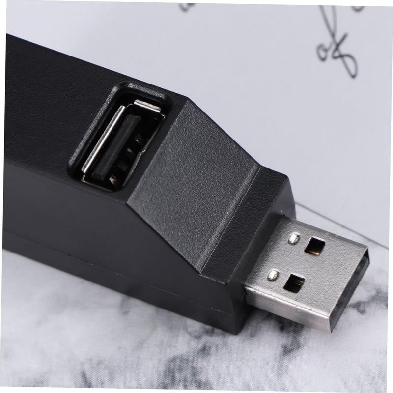 3 Port USB Hub Extender Multi Port No External Power Supply Black - Image 3