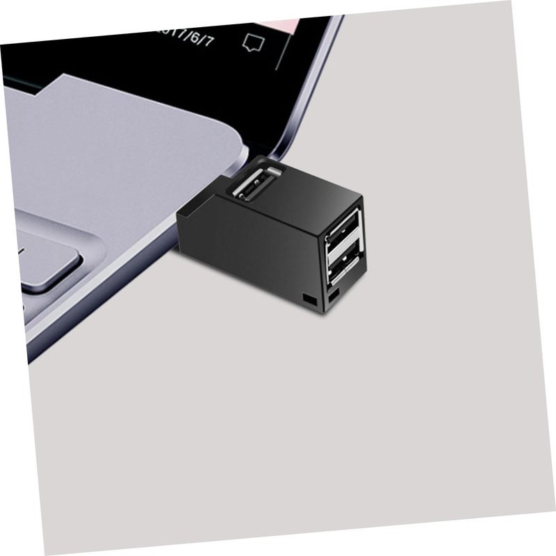 3 Port USB Hub Extender Multi Port No External Power Supply Black - Image 4