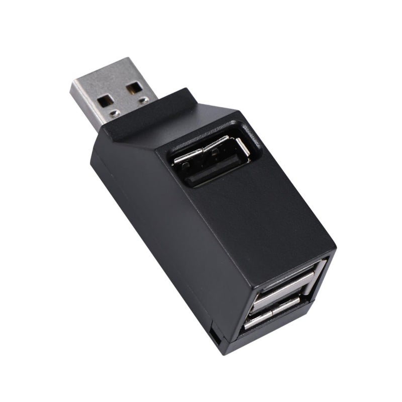 3 Port USB Hub Extender Multi Port No External Power Supply Black - Image 2