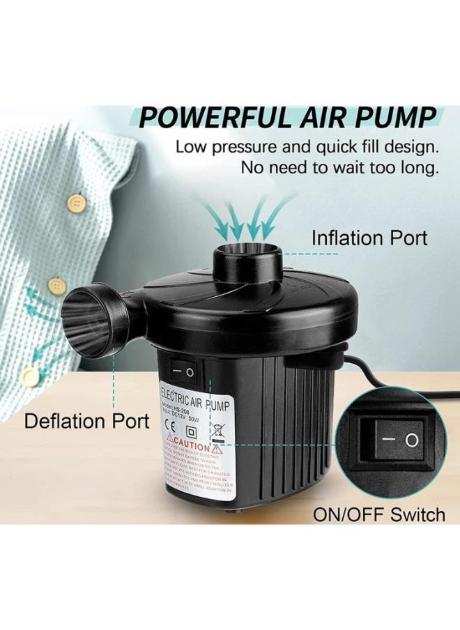 Eoptify Electric Air Pump, Inflatable Mattress Pump For Air Mattress, Raft Boat, Pool and Balloon Electric Air Pump For Inflatables, Quick-Fill Electric Air Pump  - Image 2