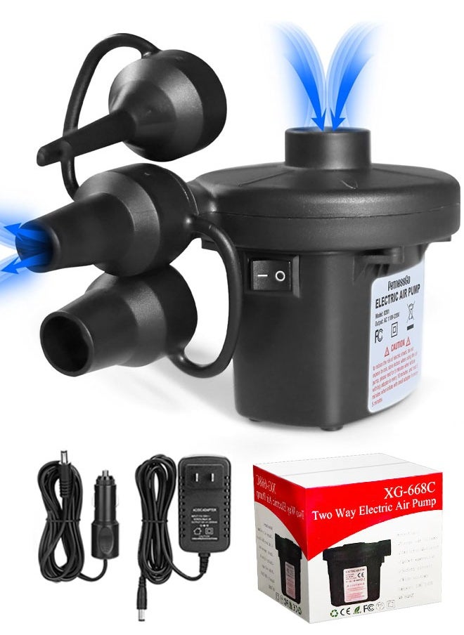 Eoptify Electric Air Pump, Inflatable Mattress Pump For Air Mattress, Raft Boat, Pool and Balloon Electric Air Pump For Inflatables, Quick-Fill Electric Air Pump  - Image 1