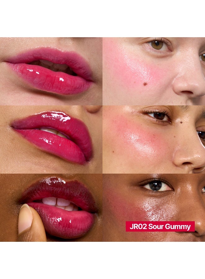 fwee وعاء جيلي لامع للشفاه والخدود بنكهة الحلوى الحامضة - Image 2