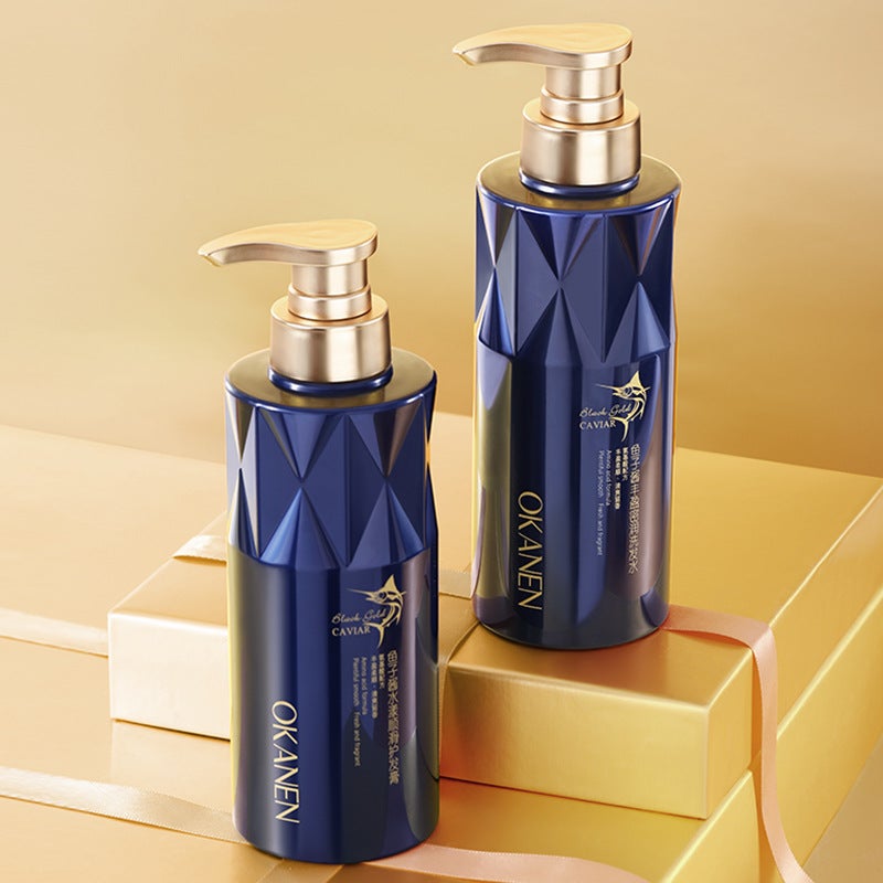 Ogalaini Caviar Shampoo Smooth Conditioner Shower Gel Care Set Oil Control Anti-Dandruff Shampoo(Caviar Shui Yang smooth hair cream 500ml) - Image 5