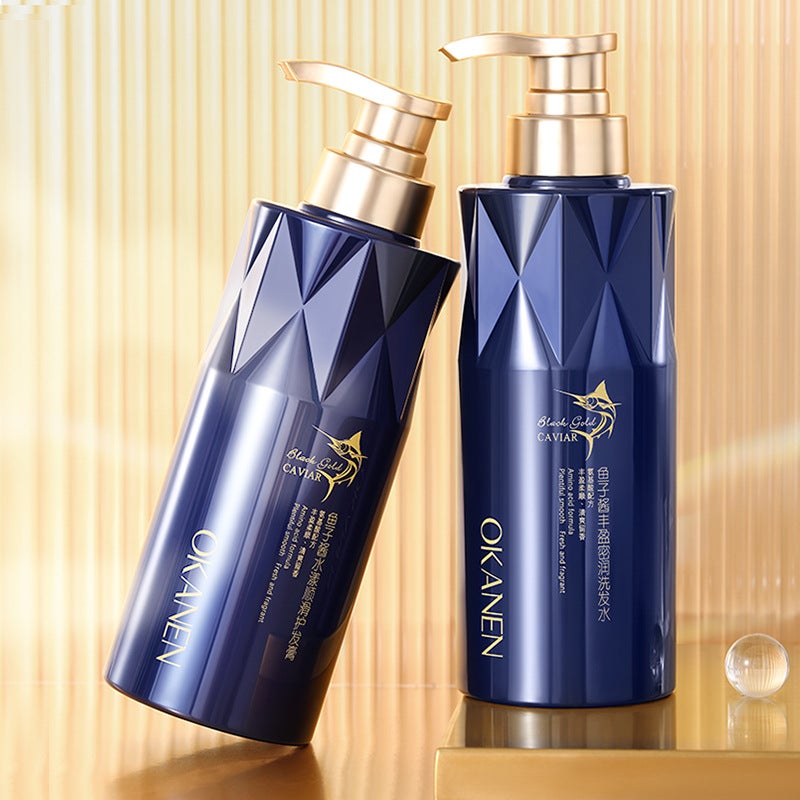 Ogalaini Caviar Shampoo Smooth Conditioner Shower Gel Care Set Oil Control Anti-Dandruff Shampoo(Caviar Shui Yang smooth hair cream 500ml) - Image 4