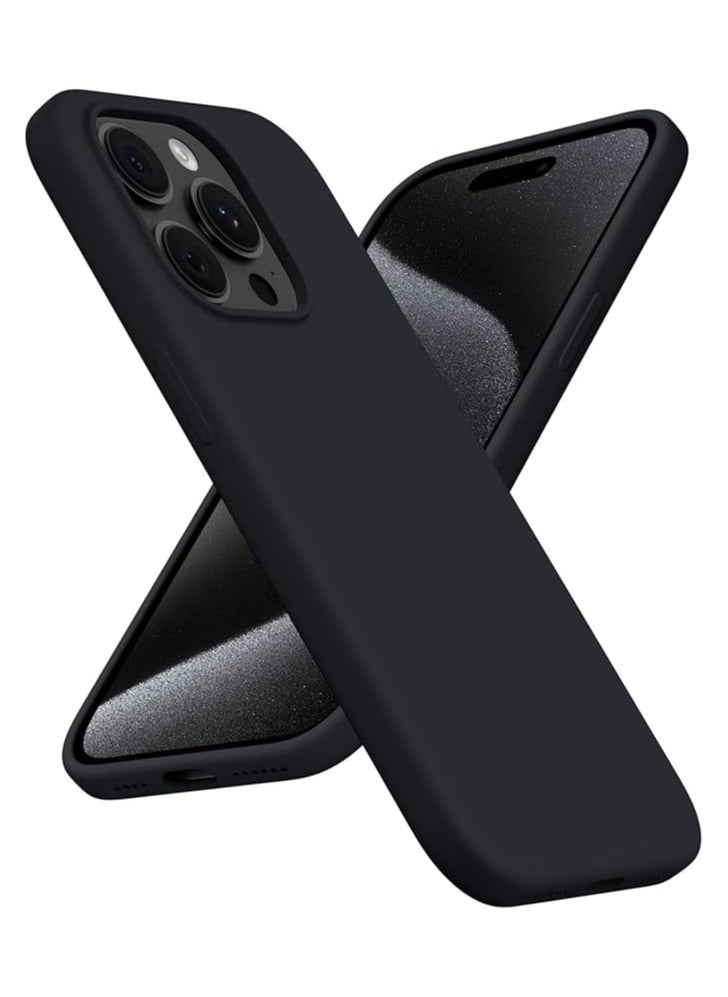 YoYoTech iPhone 15 Pro Max Case,Magnetic Liquid Silicone Compatible with MagSAFE Charging Strong Grade Drop Tested,Soft,Shockproof Protective Fiber Lining,Full Protection Cover-Black  - Image 1