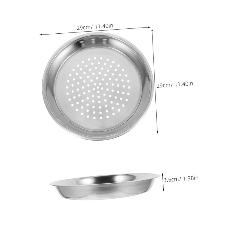 Stainless Steel Steamer Insert Compact Deep Tray For Dumplings Crab Legs Vegetables - Image 3