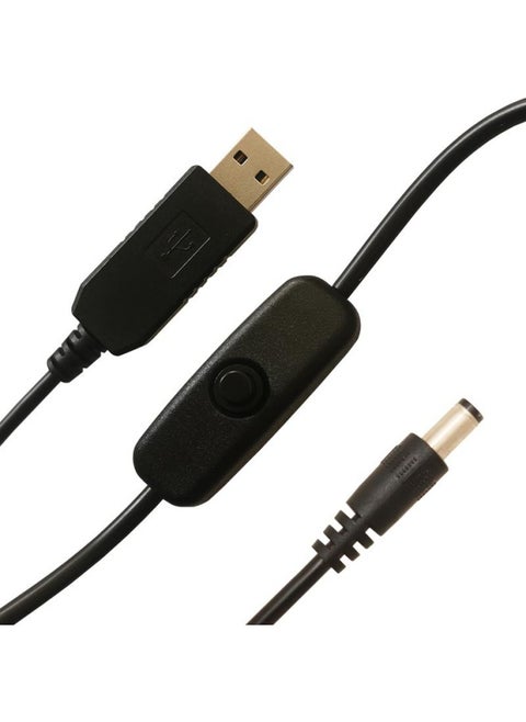Usb Boost Line With 501 Switch 6v9v12v Fan Small Appliance Led Conversion Line Lamp DC Power Cord-Color:12v 5521 Interface With Switch