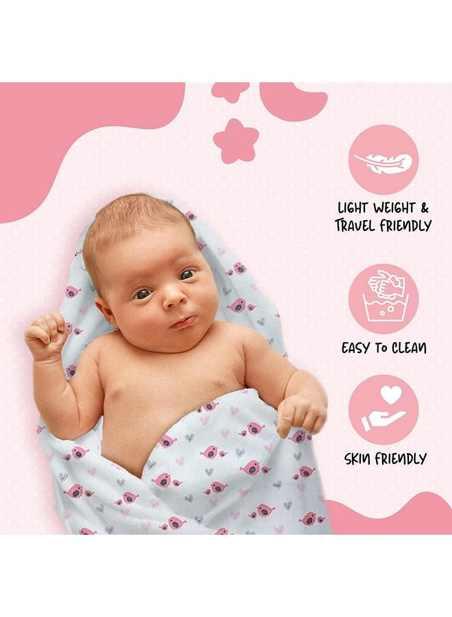 My NewBorn Hooded Swaddle For New Born Baby ; Set Of 2 ; Baby Swaddle Wrap For New Born - Image 3