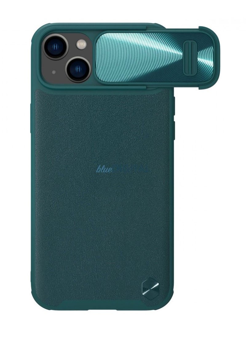 Nillkin - CamShield Leather Back cover for iPhone 14 green - Image 1