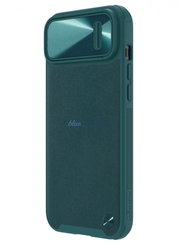 Nillkin - CamShield Leather Back cover for iPhone 14 green - Image 1
