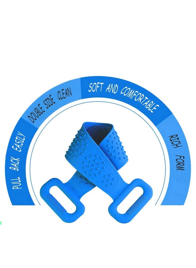 Jwxstore Silicone Back Scrubber For Shower, Silicone Body Scrubber, 35 Inch Extra Long Bath Body Brush Silicone Back Brush Exfoliating Body Scrubber With Handle For Men Women  - Image 5