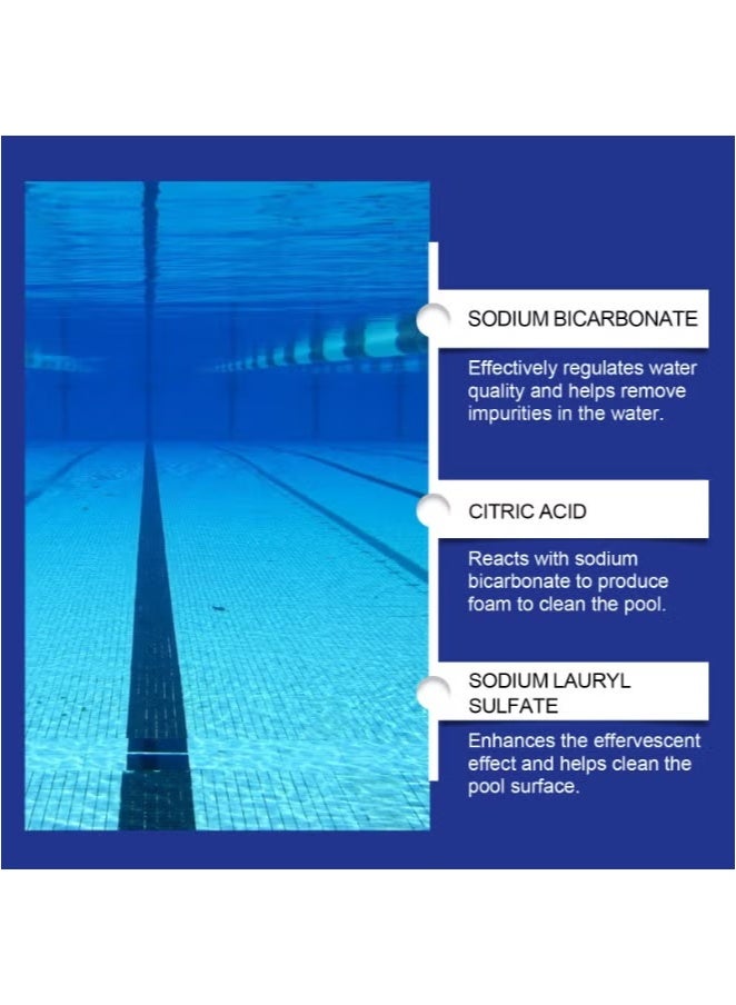 HOZONEX 2-PACKS Slow-Dissolving Chlorine Tablets for Swimming Pools and Spas, Long-Lasting Sanitizer Tabs with Clarifier for Clean, Crystal Clear Wate 100g*2 - Image 4