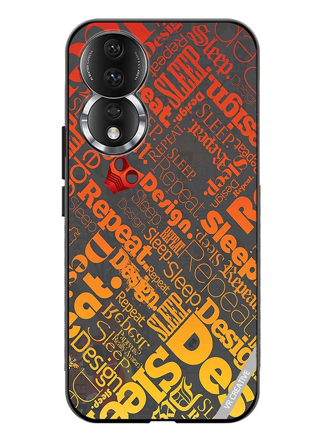 VR CREATIVE Protective Case Cover For Honor 80 Sleep Repeat Design Multicolour - Image 1