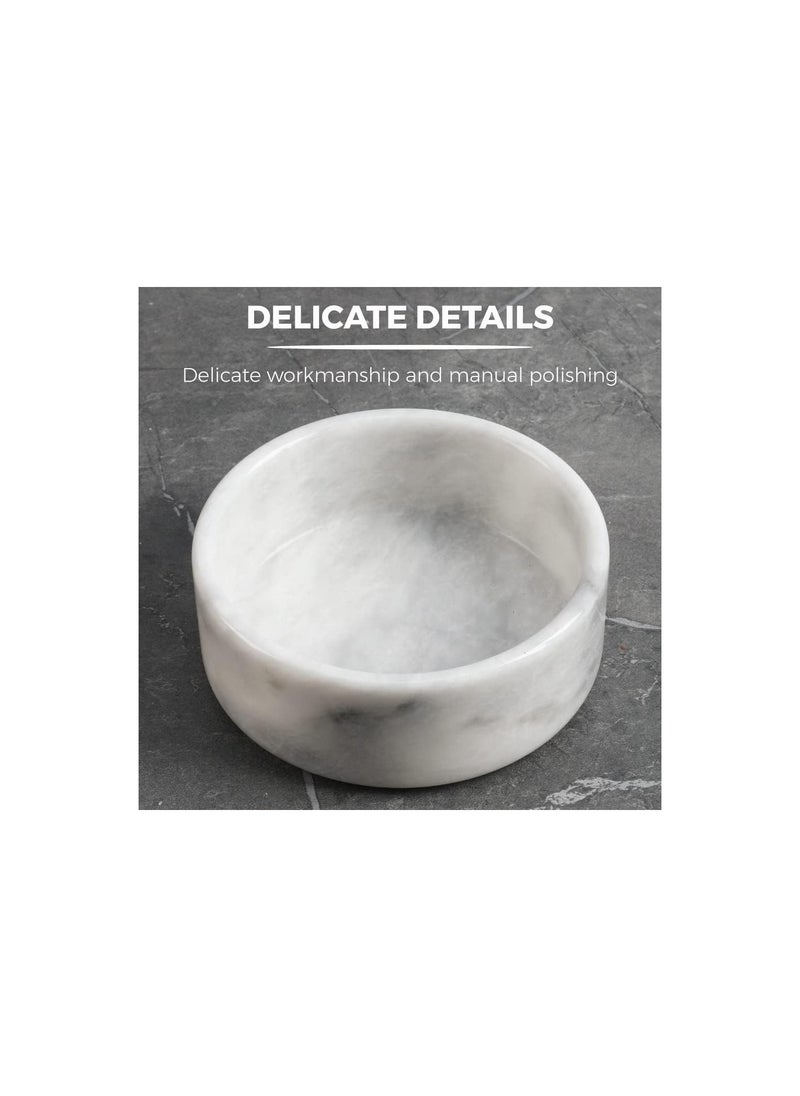RADICALn RADICALn Handmade White Marble Coaster Bottle Use as Glass Coaster Holder for Kitchen Decor and Accessories  - Image 4