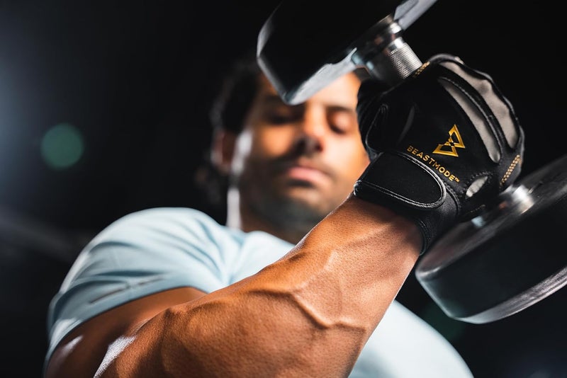 Bionic Men's Beastmode Full Finger Gym Workout Gloves - Image 4