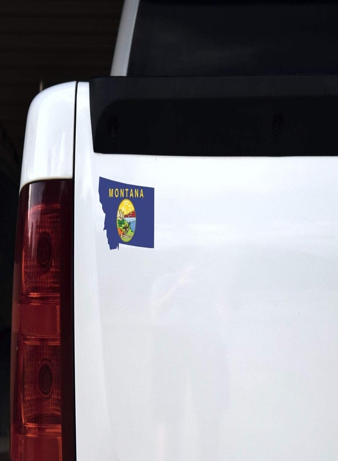 StickerTalk Die Cut Montana Flag Vinyl Sticker, 5 inches by 3 inches - Image 2