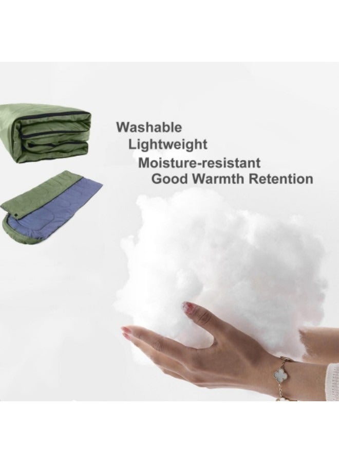 GGEROU Sleeping Bags Camping with Compression Sack, Ultralight Backpacking Sleeping Bags with Zipper, Suitable for Warm & Cold Weather for Hiking, Traveling, Outdoor Adventure Green - Image 3