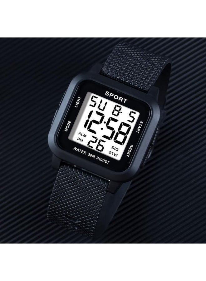 ساعة رياضية - ساعة متعددة الوظائف مقاومة للماء حتى 30 مترًا مع إضاءة، مضادة للصدمات، مؤقت رياضي، منبه للكبار والأطفال - Image 5