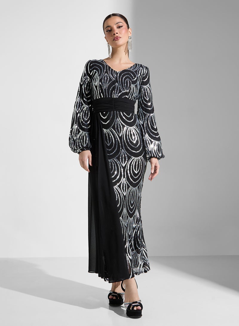 Sequin Evening Dress