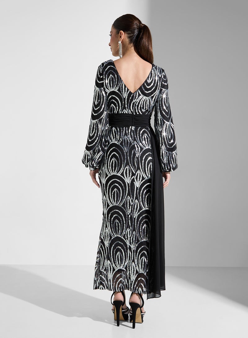 Sequin Evening Dress