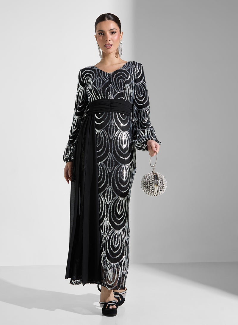Sequin Evening Dress