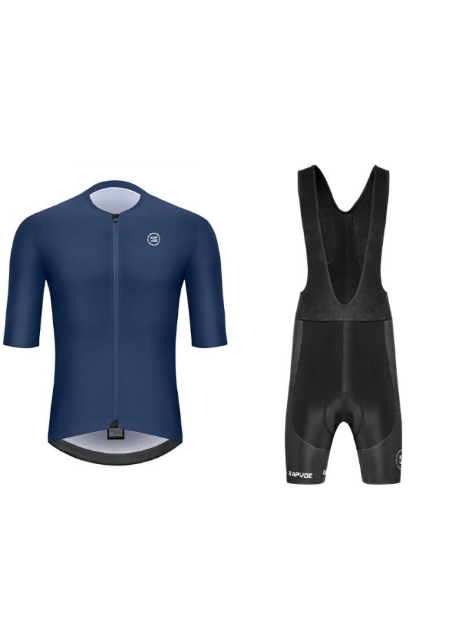 Mid-sleeve Riding Clothing Strap Pants Summer Suit Road Bike Bike Bike Breathable Men's Top