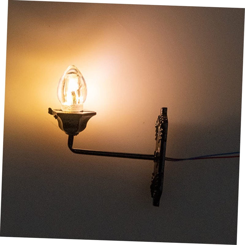 مصابيح حائط صغيرة LED صفراء دافئة لمشاهد النماذج، مقياس الطحالب المناظر الطبيعية، 5 قطع - Image 4