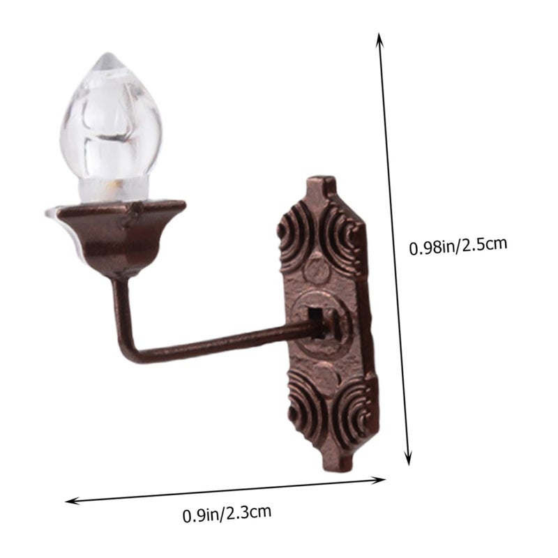 مصابيح حائط صغيرة LED صفراء دافئة لمشاهد النماذج، مقياس الطحالب المناظر الطبيعية، 5 قطع - Image 3