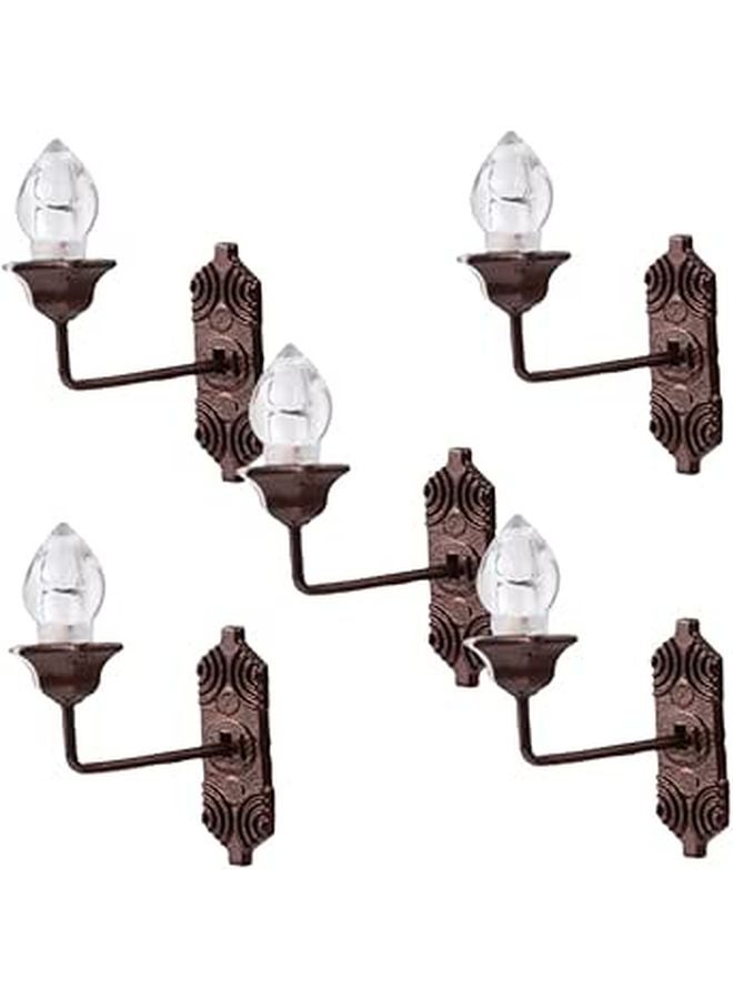 مصابيح حائط صغيرة LED صفراء دافئة لمشاهد النماذج، مقياس الطحالب المناظر الطبيعية، 5 قطع - Image 1