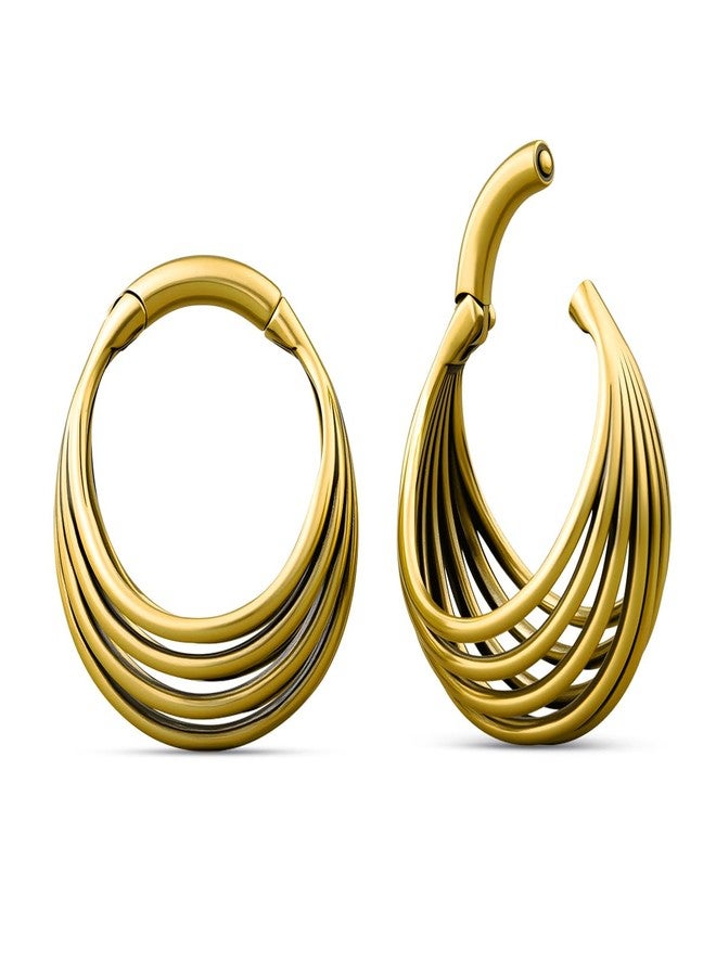ERKUOO 4G 6G 8G Ear Hanger Weights for Stretched Ears Women Men, Gothic Minimalist Elegant Style Heavy Gauge Ear Hangers, Statement Drop Jewelry for Lobe Stretching - Image 1