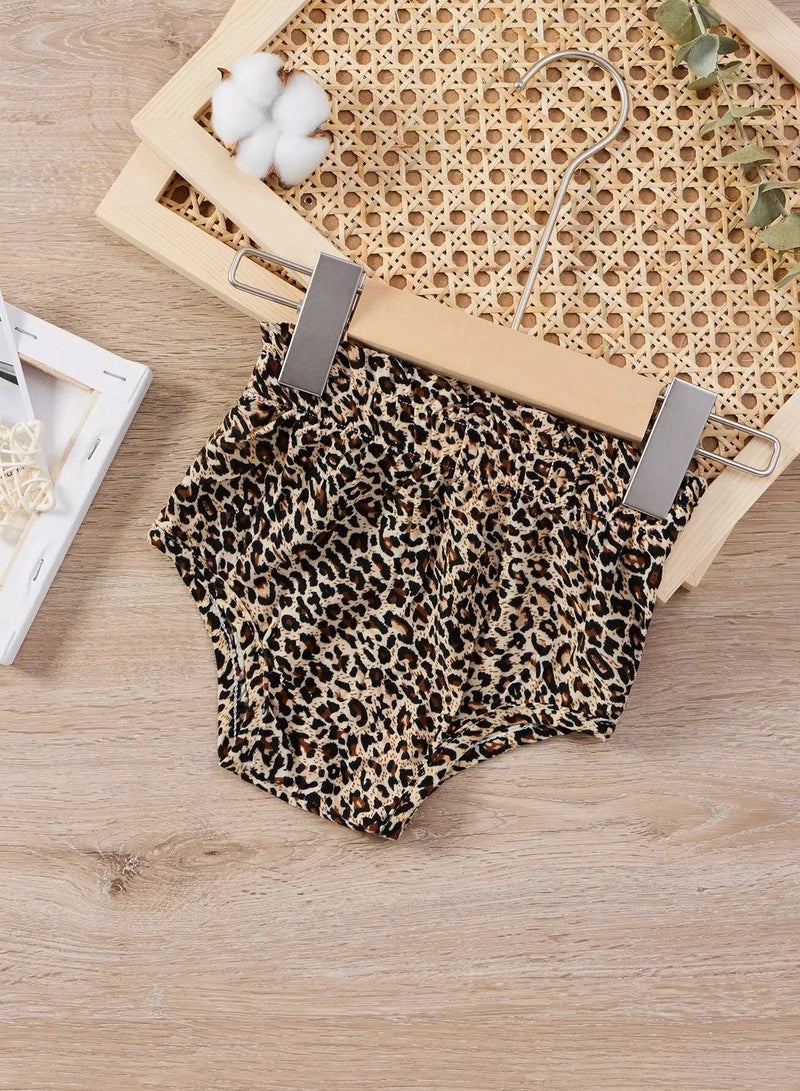 Baby Girl Leopard Shorts  - Image 1