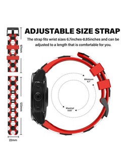 MYSNBKN Compatible with Fenix 6/6 Pro Band Easy Fit 22mm Soft Silicone Watch Bands Replacement for Fenix 5 Plus/Fenix 5/Fenix 7/Forerunner 935/Forerunner 945/Approach s60/Quatix 5 Smartwatches  - Image 3