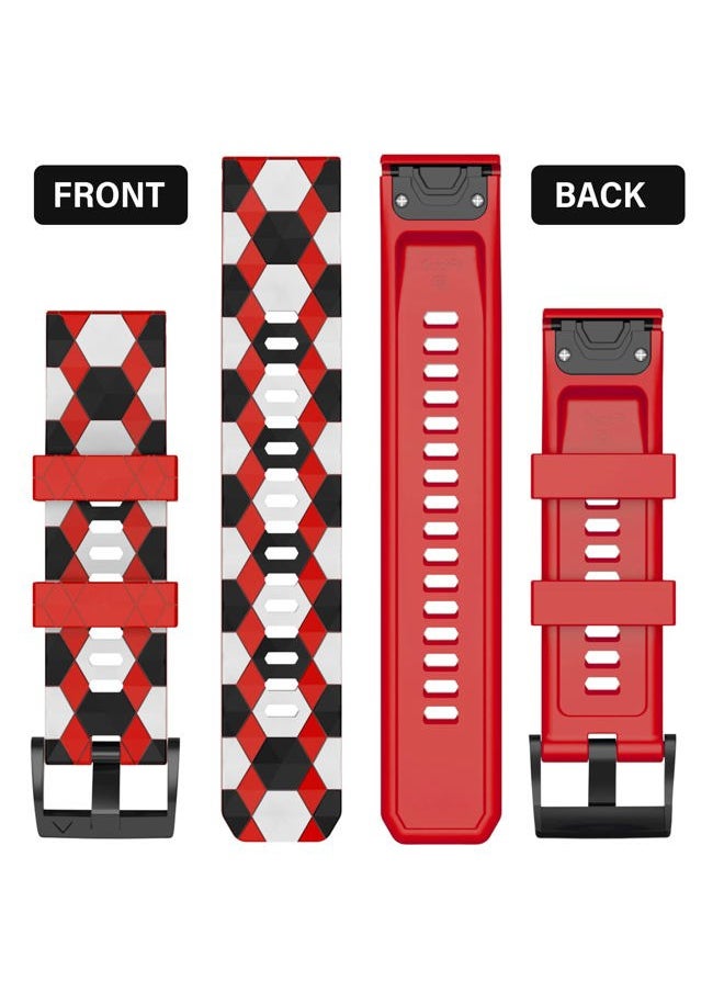 MYSNBKN - Compatible with Fenix 6/6 Pro Band Easy Fit 22mm Soft Silicone Watch Bands Replacement for Fenix 5 Plus/Fenix 5/Fenix 7/Forerunner 935/Forerunner 945/Approach s60/Quatix 5 Smartwatches - Image 1