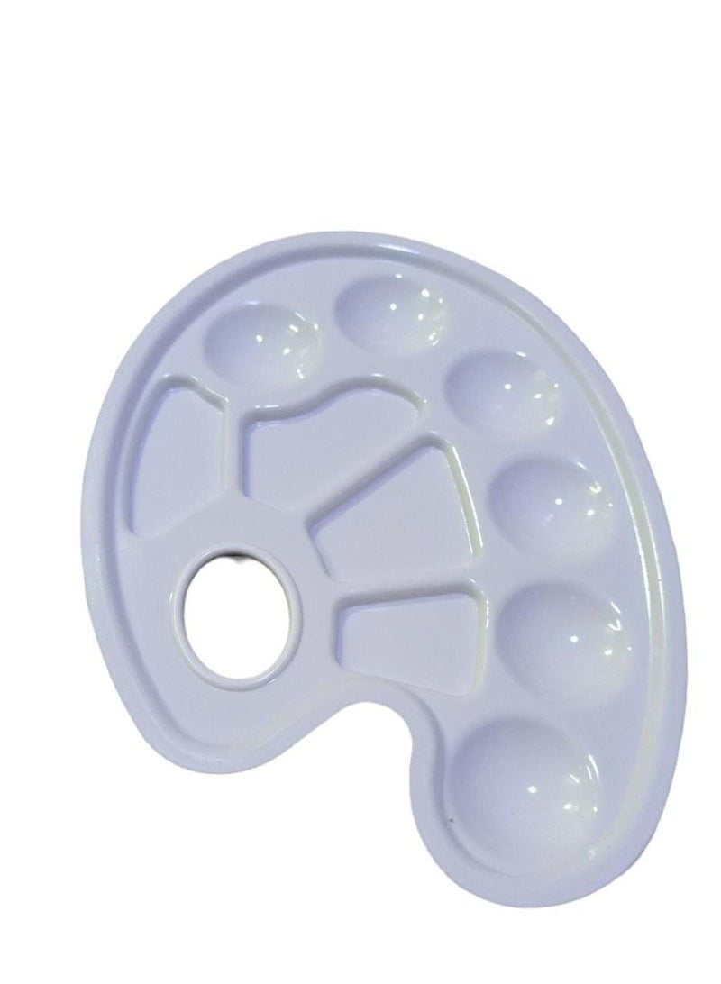 Keep Smiling Painting Pallete White Whit Brush set - Image 3