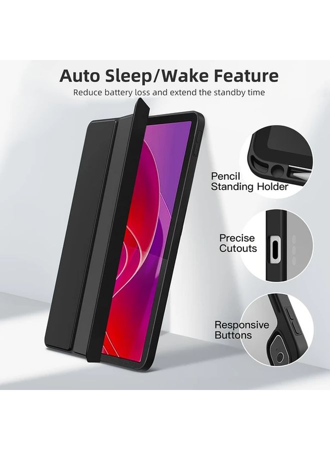 Magnetic Stand Case For 11 Inch Tablet Black Auto Wake Sleep Pen Holder - Image 3